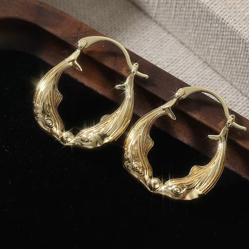 YoYo Ohrringe Delfin, Gold, Damen - Bild 2