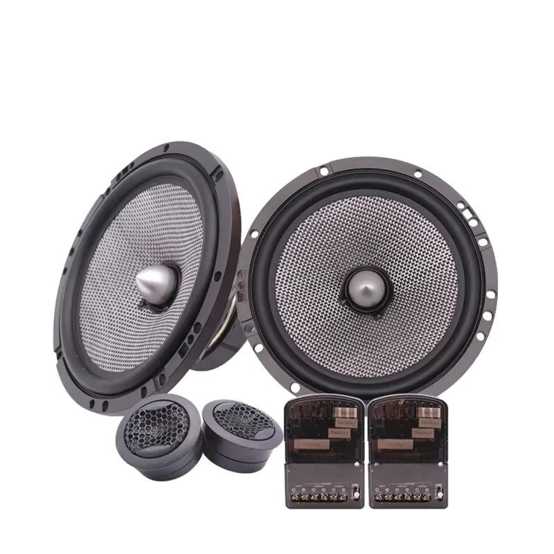 Universal Auto Audio Modifikation Kit 12V High Power Zwei-Wege-Lautsprecher Set in Schwarz - Bild 6