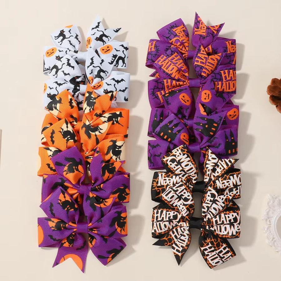 KIDS BOWS Haar Clips für Kinder, 6er-Set, Halloween Motiv - Bild 2