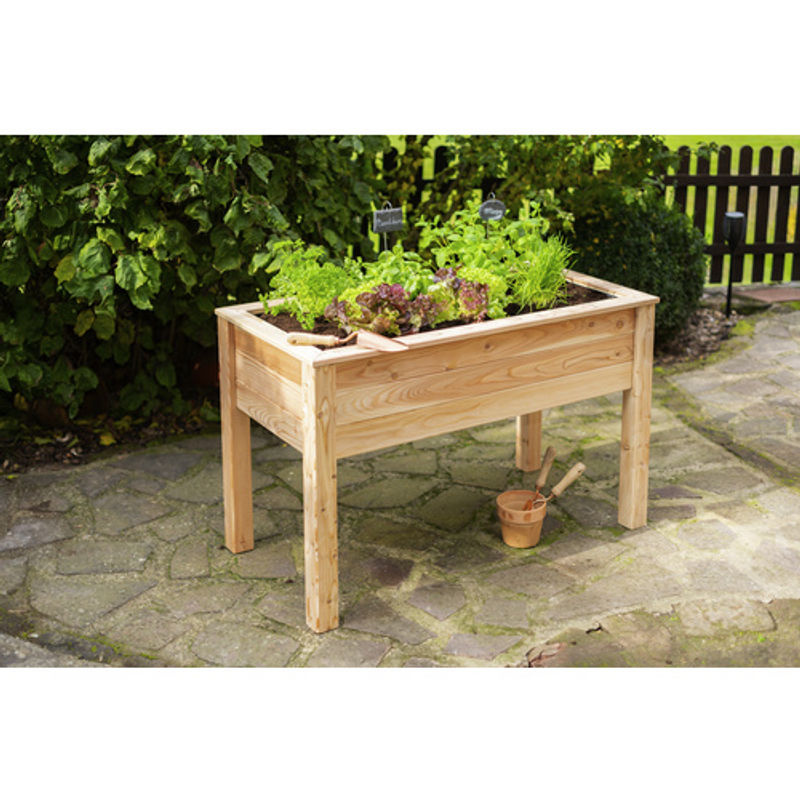 Westmann Stelzenhochbeet Emily aus Lärchenholz, natur, B/T/H: 120 x 65 x 75 cm - Bild 10