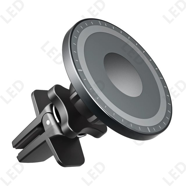 MagSafe Autohalterung in Schwarz: Magnetische Handyhalterung mit 360 Grad Rotation und Clip für iPhone 14, 13, 12 und Samsung - Bild 1
