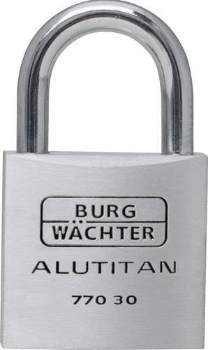 Burg-Wächter Vorhängeschloss 770 30 SB aus Aluminium in Silber und Grau mit 30 mm Durchmesser - Bild 1