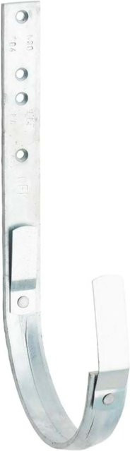 Zambelli Dachrinnenhalter 333 halbrund aus verzinktem Stahl in Silber, 6-teilig - Bild 1