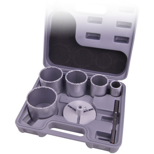 Connex Bohrkronen-Satz mit Hartmetall-Spitzen in Grau und Silber - Bild 2