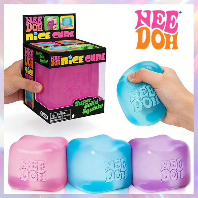 Nee Doh Nice Cube, Sensorischer Stressabbau-Würfel, Fidget-Tool, multicolour - Bild 1