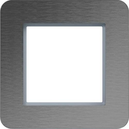 Hager Rahmen aus Edelstahl in Silber matt WAD9100ES - Bild 1