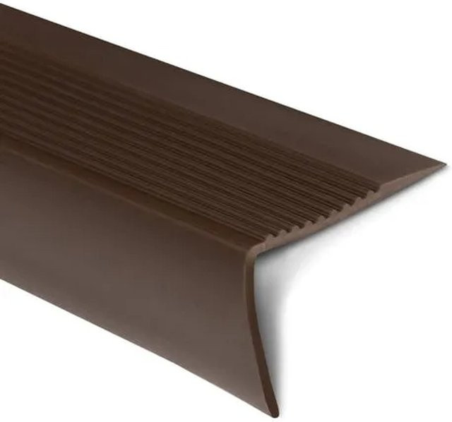 KARAT Stufenkantenprofil Seattle Treppenkantenprofil aus PVC in Braun, B/H/L: 60 x 42 x 1000 mm - Bild 1