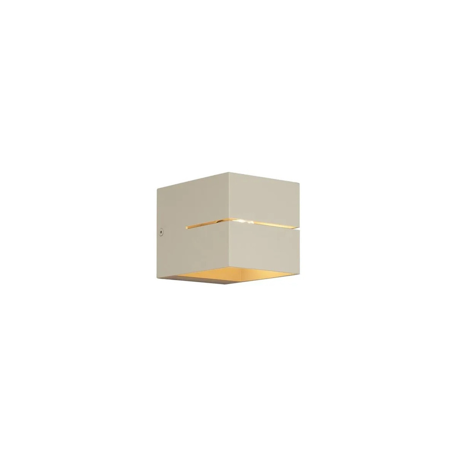 QAZQA Moderne Wandleuchte Beige Quadratisch mit G9 Fassung - Bild 2