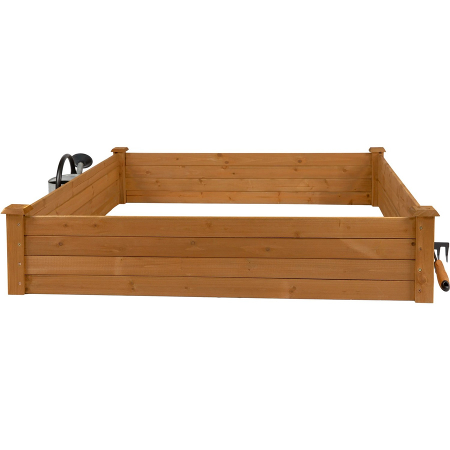 needs&wants Hochbeet Growy2 aus Holz in Braun, B/T/H: 120 x 120 x 26,5 cm - Bild 2