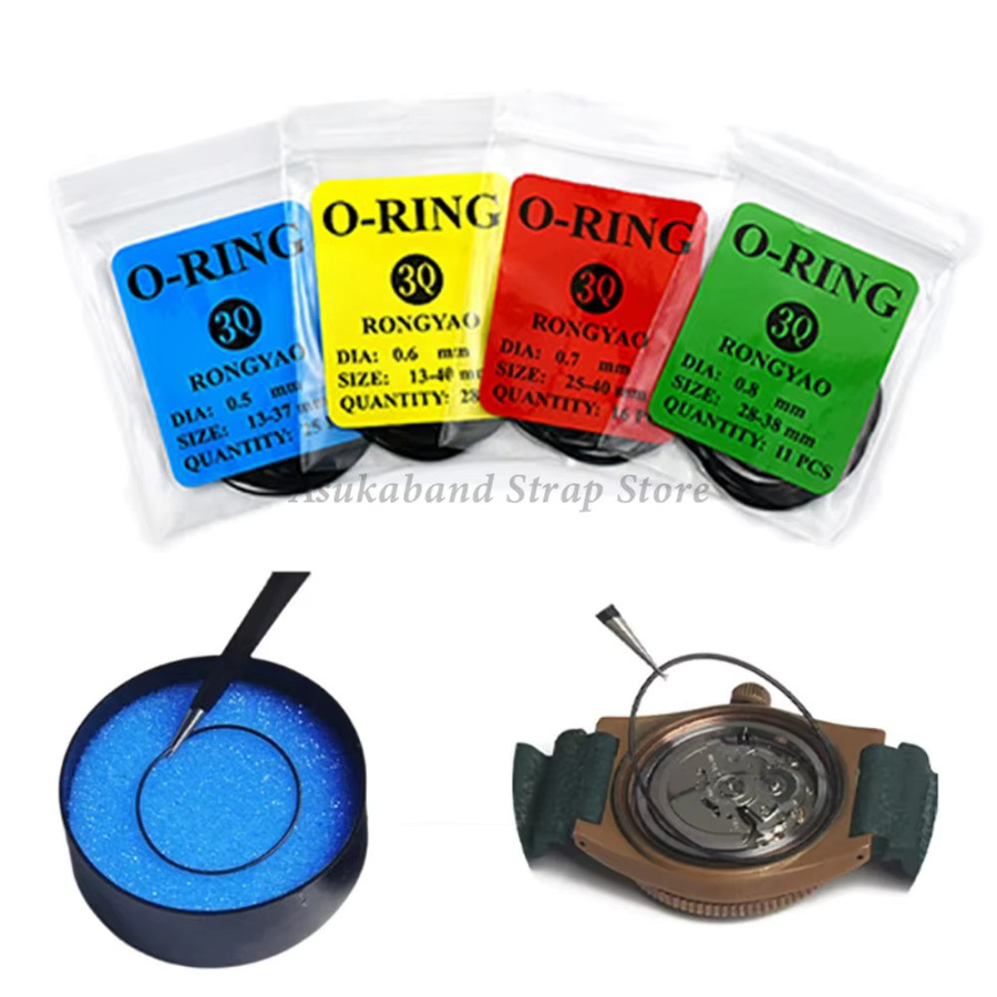 Uhrendichtung O-Ring-Dichtung, Schwarz, Unisex - Bild 2