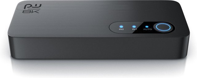 Primewire HDMI Switch 8K 2.1 in Schwarz mit 2 Eingängen und 1 Ausgang, unterstützt 7680 x 4320 UHD II (4320p) bei 60 Hz, HDR, 3D, CEC und HDCP 2.3 - Bild 1