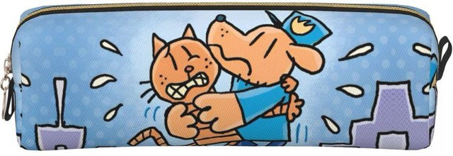Dog Man Comic Federmäppchen von Fancy Style Studio in Blau für Schüler und Kinder - Bild 1