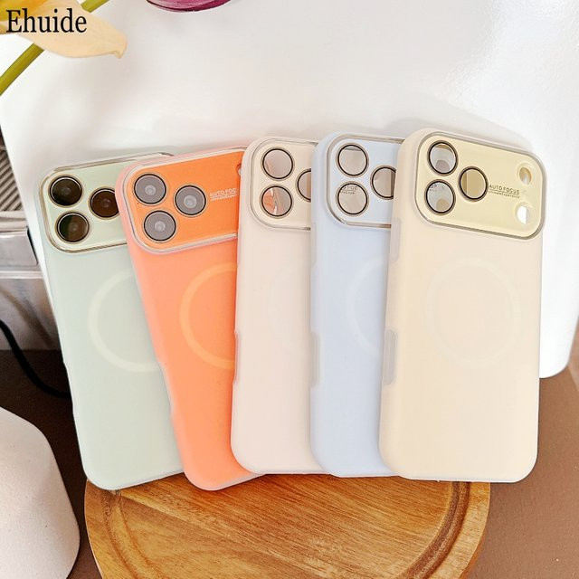 Jelly Magnetische Hülle für Apple iPhone 17 Pro Max, 16 Pro, 15 und 14 in Schwarz mit MagSafe Unterstützung und Objektivschutz - Bild 1