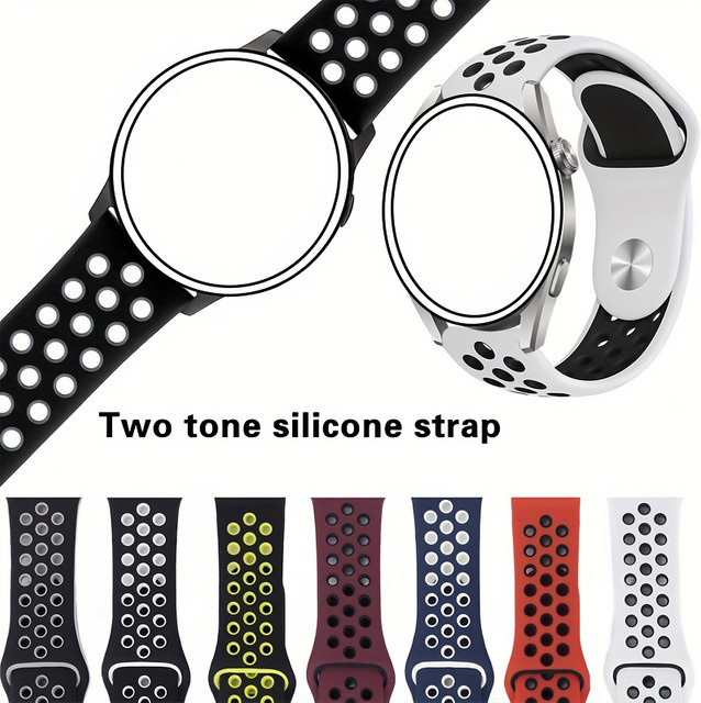 Uhrenarmband Silikon, 22 mm, 20 mm, Unisex - Bild 1