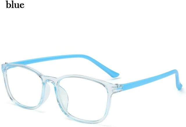 BEYIII Anti-Blaulicht-Brille Kinder, Vollrand, rechteckig, Kunststoff, blau, Unisex - Bild 1