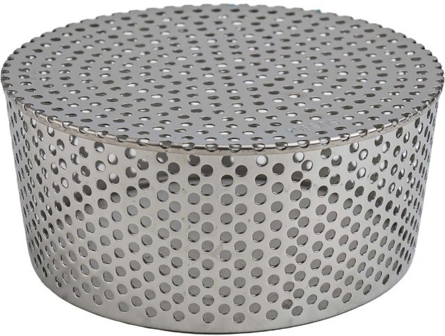 Warmer home Laubfangkorb aus Edelstahl für den Abfluss und Dachrinnenschutz, Farbe: Silber, Durchmesser: 180-200 mm - Bild 1
