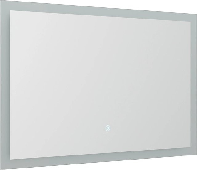 Posseik LED Spiegel mit Touch Bedienung in Grau, B: 90 cm, H: 53 cm - Bild 1