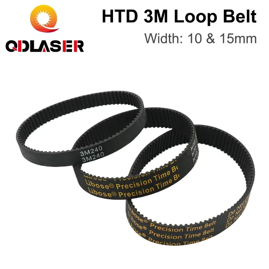 QDLASER HTD 3M Geschlossener Zahnriemen aus Gummi in Schwarz für CO2-Laser-Gravur- und Schneidemaschinen - Bild 2