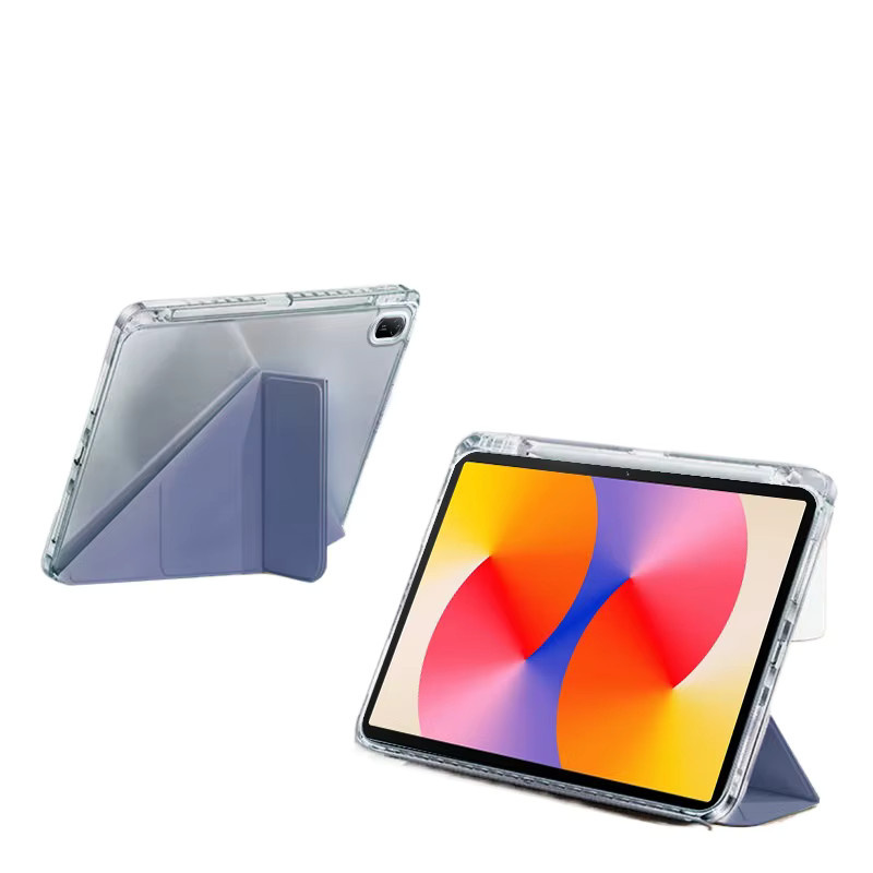 ZNOVAY Schutzhülle für Huawei MatePad SE 11 2024 und MatePad 11 10,95 Zoll mit magnetischem Trifold-Ständer und Stifthalter, Grau - Bild 2