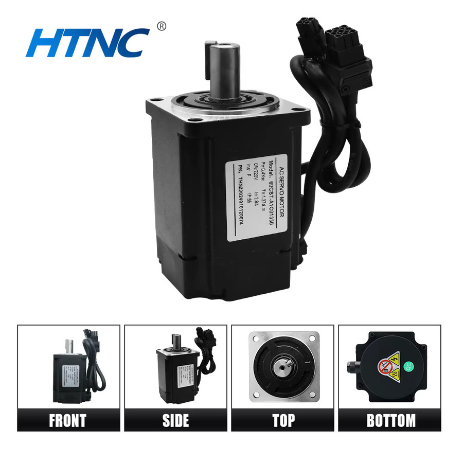 HLTNC Servomotor-Kit Hochgeschwindigkeits-Servomotor 400W 750W 3000RPM Schwarz mit RS485 Modbus und 0-10V Analogsteuerung - Bild 2