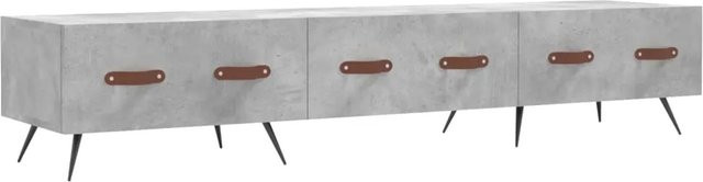 vidaXL TV-Schrank Modell 6 in Betongrau aus Holzwerkstoff und Eisen, B/T/H: 150 x 36 x 30 cm - Bild 1