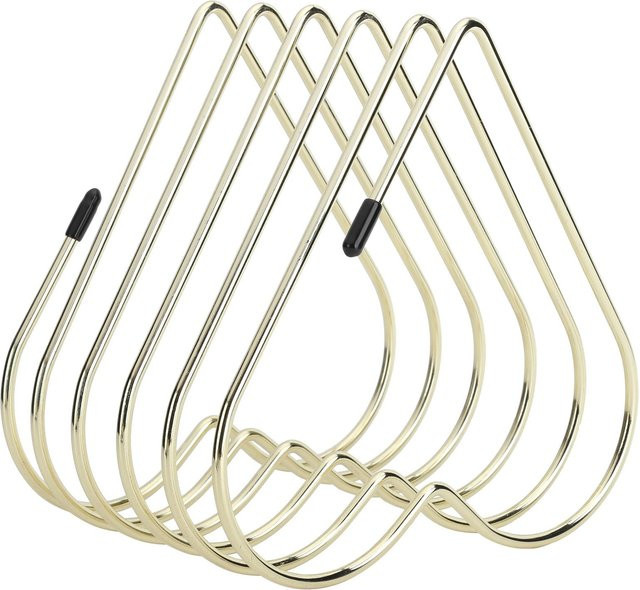 Wosawe Teleskopische Buchablage und Aktenordner-Ständer in Gold Beige aus Metall - Bild 1