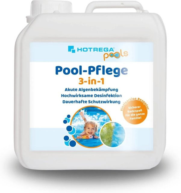 Hotrega Pool Pflege 3in1 Konzentrat zur Desinfektion, 2 l - Bild 1