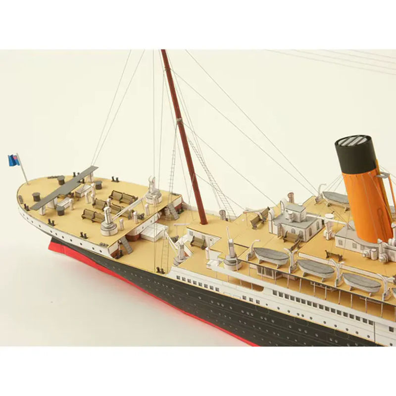 Moquerry Titanic 3D Papier Modell im Maßstab 1:400 Mehrfarbiges DIY Puzzel für Schreibtisch Dekoration - Bild 3