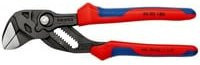 Knipex Zangenschlüssel 86 02 180 mit Mehrkomponenten-Hüllen grau atramentiert - Bild 1