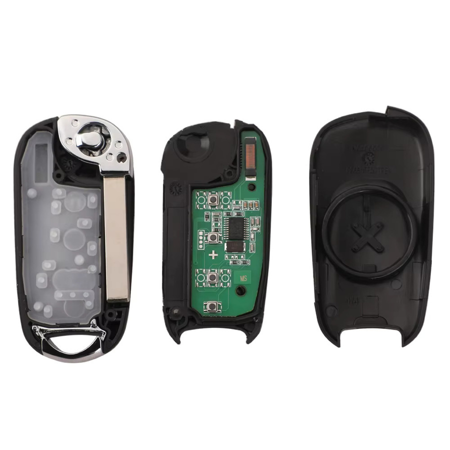 Jingyuqin Autoschlüssel-Fernbedienung für Opel Astra K und Vauxhall Astra K ab 2015 sowie Buick Excelle GT, Schwarz, 315/433MHz, ID46/PCF7941E - Bild 2