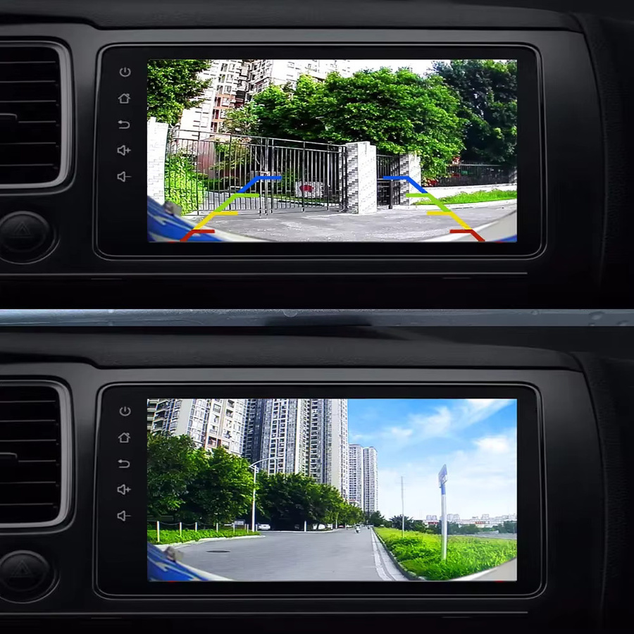 Smartour AHD 1080P Auto-Rückfahrkamera mit 18,5 mm CCD-Sensor, 180 Grad HD-Weitwinkel und Nachtsicht in Schwarz - Bild 3