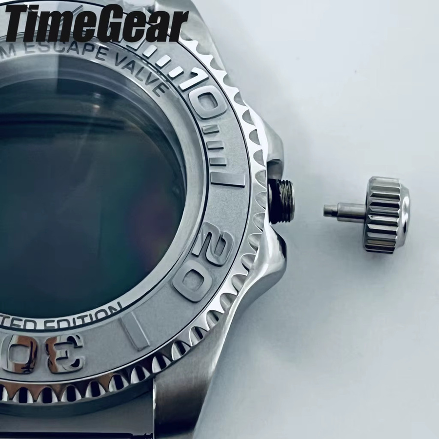 AETEEY Uhrengehäuse mit Armband, Edelstahl, Silber, Keramik, 44 mm - Bild 2