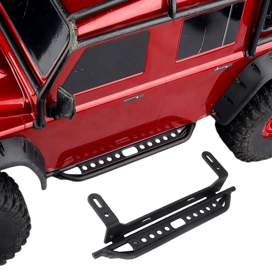 HobbyPark Metall-Seitenstufen-Trittbretter Fußplatte, Schwarz - Bild 5
