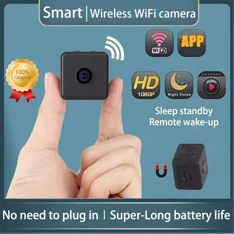 BMAD Mini-Kamera Schwarz mit WiFi, Bewegungserkennung und Nachtsicht für Baby- und Haustierüberwachung - Bild 5