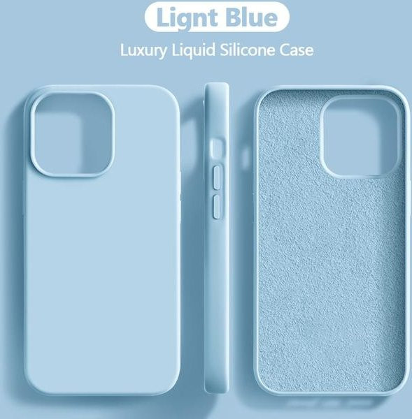 Stoßfeste Flüssigsilikon-Handyhülle für iPhone in Blau von Bai Fen Bai-Digital 3C - Bild 1