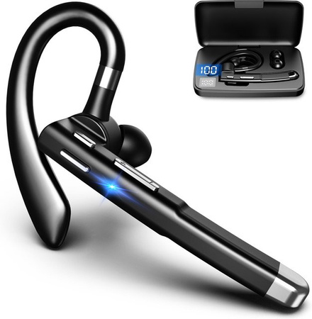 EARDECO Bluetooth-Kopfhörer mit Mikrofon in Schwarz