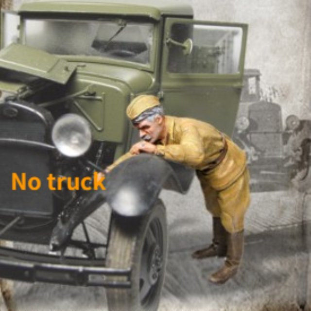 BAANFU Militär-Miniatur-LKW-Fahrer, Modellbausatz, Maßstab 1:35 - Bild 1