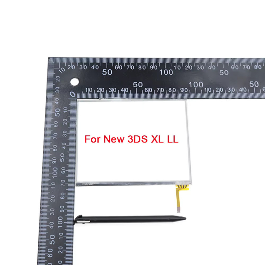 Ersatz-Set für Nintendo neue 3DS und neue 3DS XL LL mit Kunststoff-Stylus-Stift und Touchscreen-Display-Digitizer-Glas in Schwarz - Bild 1