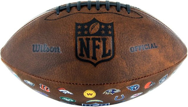 Wilson NFL Football Throwback Junior Size Kunstleder braun - Bild 1