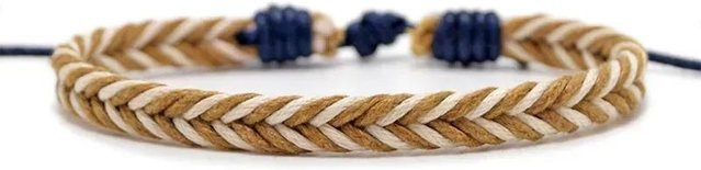 Rd lala Armband, Baumwolle, braun, Unisex - Bild 1