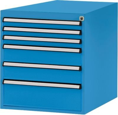 Manuflex Schubladen-Unterbauten für Werkbank Profi, Farbe: Lichtblau, Tiefe: 70 cm - Bild 1