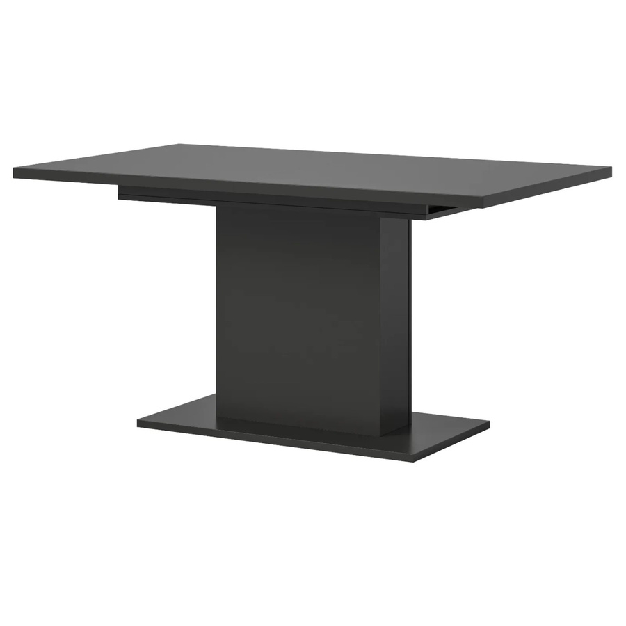 Inn.Furn Esstisch ausziehbar in Grau, moderner Küchentisch aus MDF und Metall, B/T/H: 150 x 90 x 76 cm (ausziehbar auf 190 cm) - Bild 2