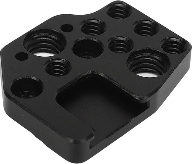 DJI Schnellwechselplatte aus Aluminiumlegierung mit 1/4-Zoll-Loch, 3/8-Zoll-Loch und Blitzschuh für Ronin S SC in Schwarz - Bild 1