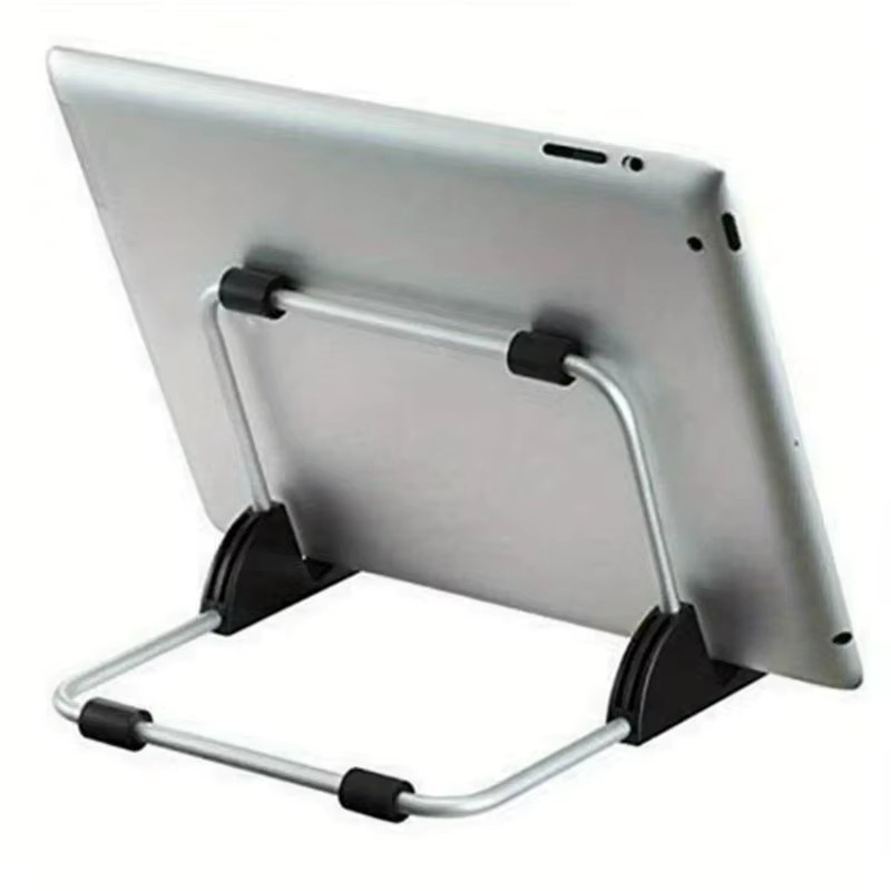 Multifunktionaler faltbarer Tablet-Ständer und Laptop-Halter von YANGGLOB in Weiß und Silber - Bild 2