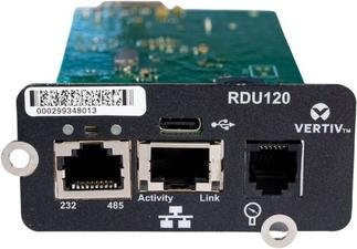 Vertiv Liebert Intellislot RDU120 Fernverwaltungsadapter in Schwarz mit 1 x Gigabit Ethernet und USB-C Anschluss - Bild 1