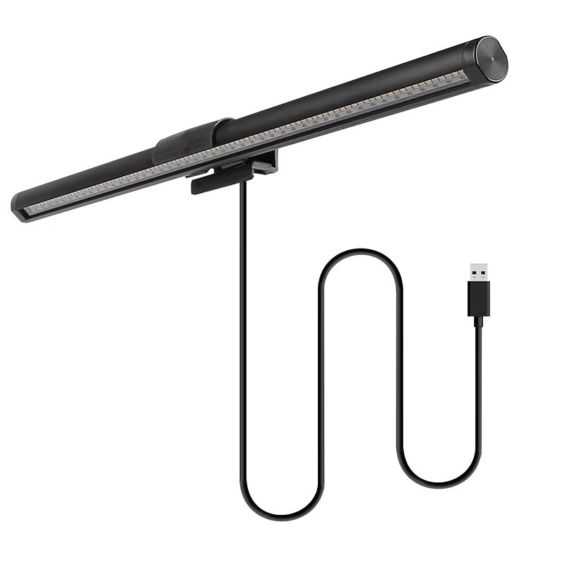 CANMEIJIA LED-Monitorleuchte mit Fernbedienung, gebogene RGB-Bildschirmleuchte in Schwarz, dimmbare Schreibtischlampe für Home-Office und Computer - Bild 5