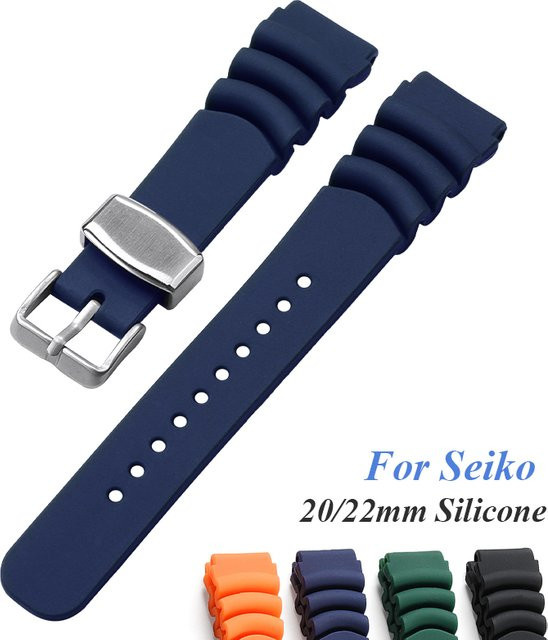 HQstrap Uhrenarmband Silikon, Unisex, 20 mm, 22 mm - Bild 1