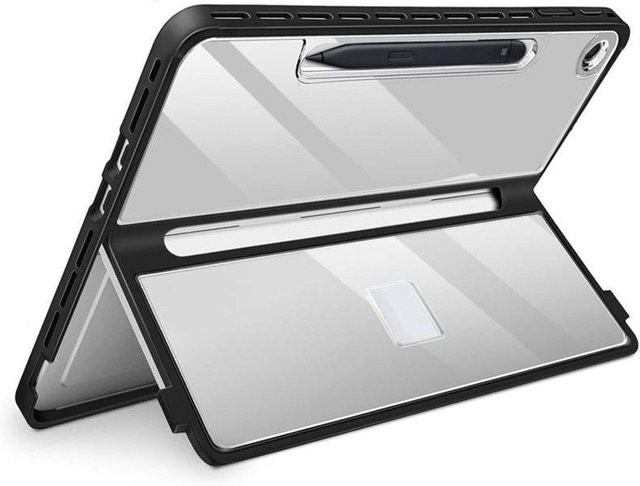 AT82-TPU Harte Klapphülle für Microsoft Surface Pro 12 Zoll 1. Edition in Transparent als Schutzhülle für Type Cover Tastatur - Bild 1
