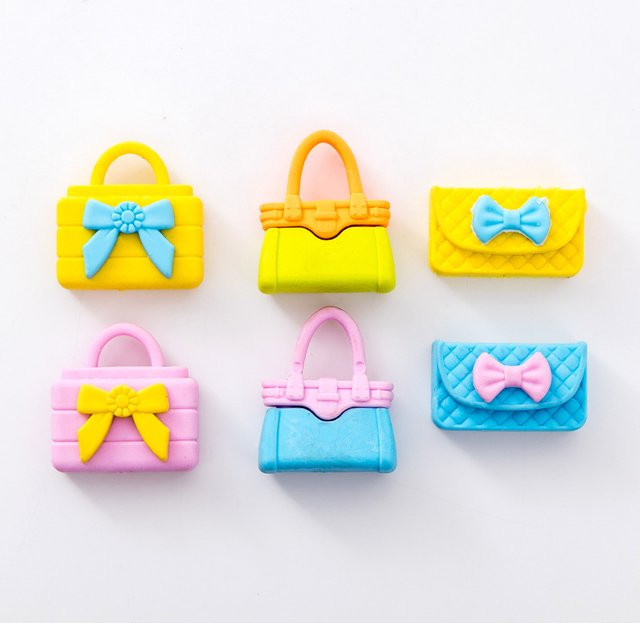 Kawaii Briefpapier Set mit Handtasche und Radiergummi für Schule und Büro - Bild 1