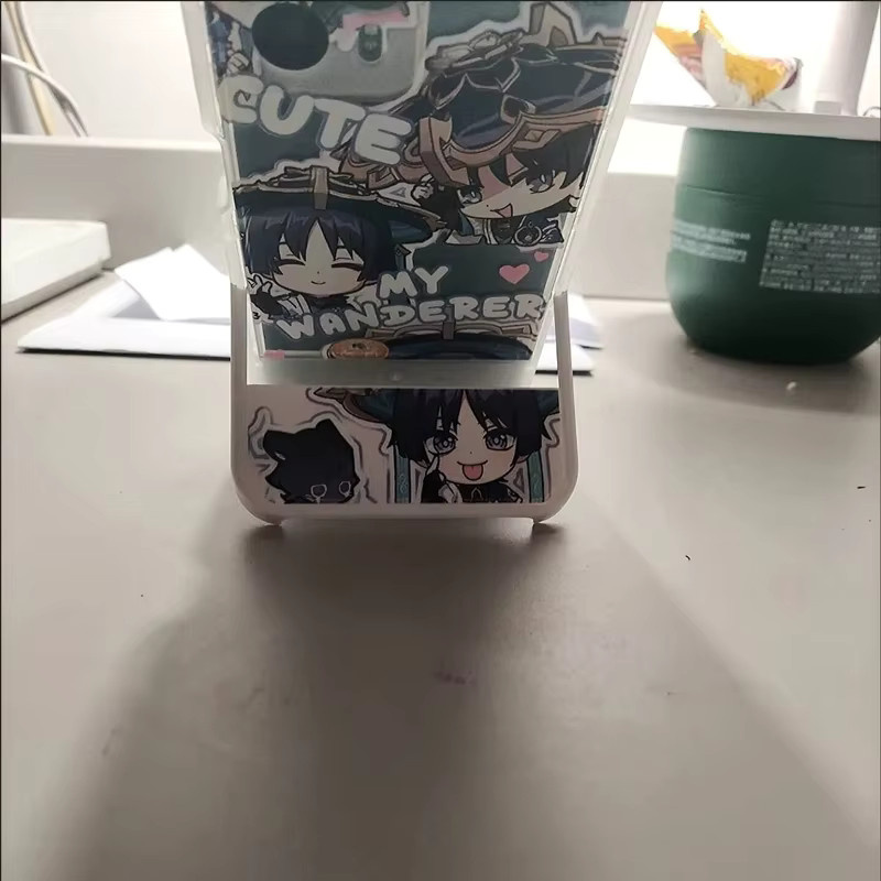 Game Impact Silikon Softcover mit unsichtbarer Klapphalterung für iPhone 11 bis iPhone 14 Pro, transparent - Bild 3